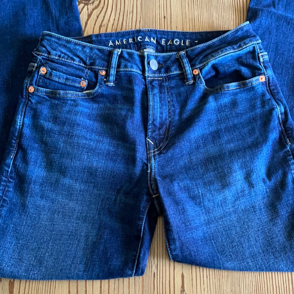 1 pair dark wash AE jeans, 30x30. Like new